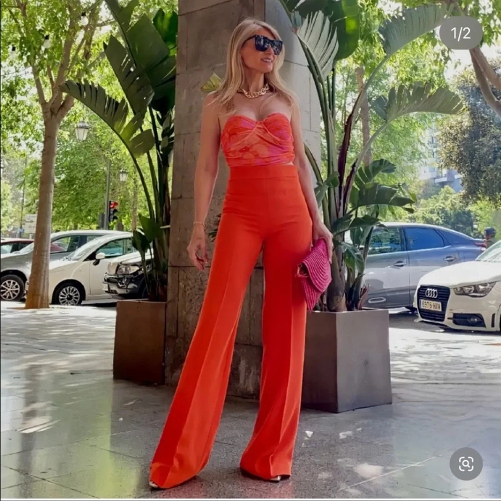 ZARA BLOGGERS FAV CORSET TULLE TOP - Picture 7 of 10